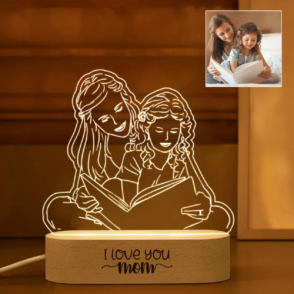 Personalized 3D Photo Lamp Night