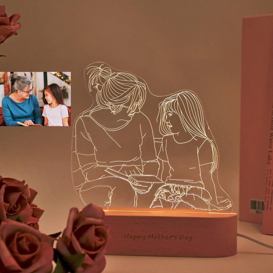 Personalized 3D Photo Lamp Night