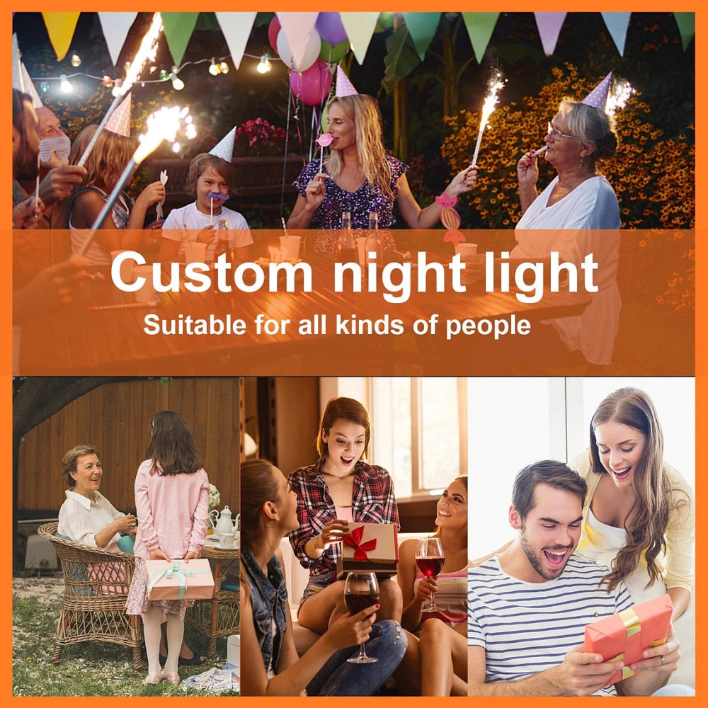 Personalized 3D Photo Lamp Night